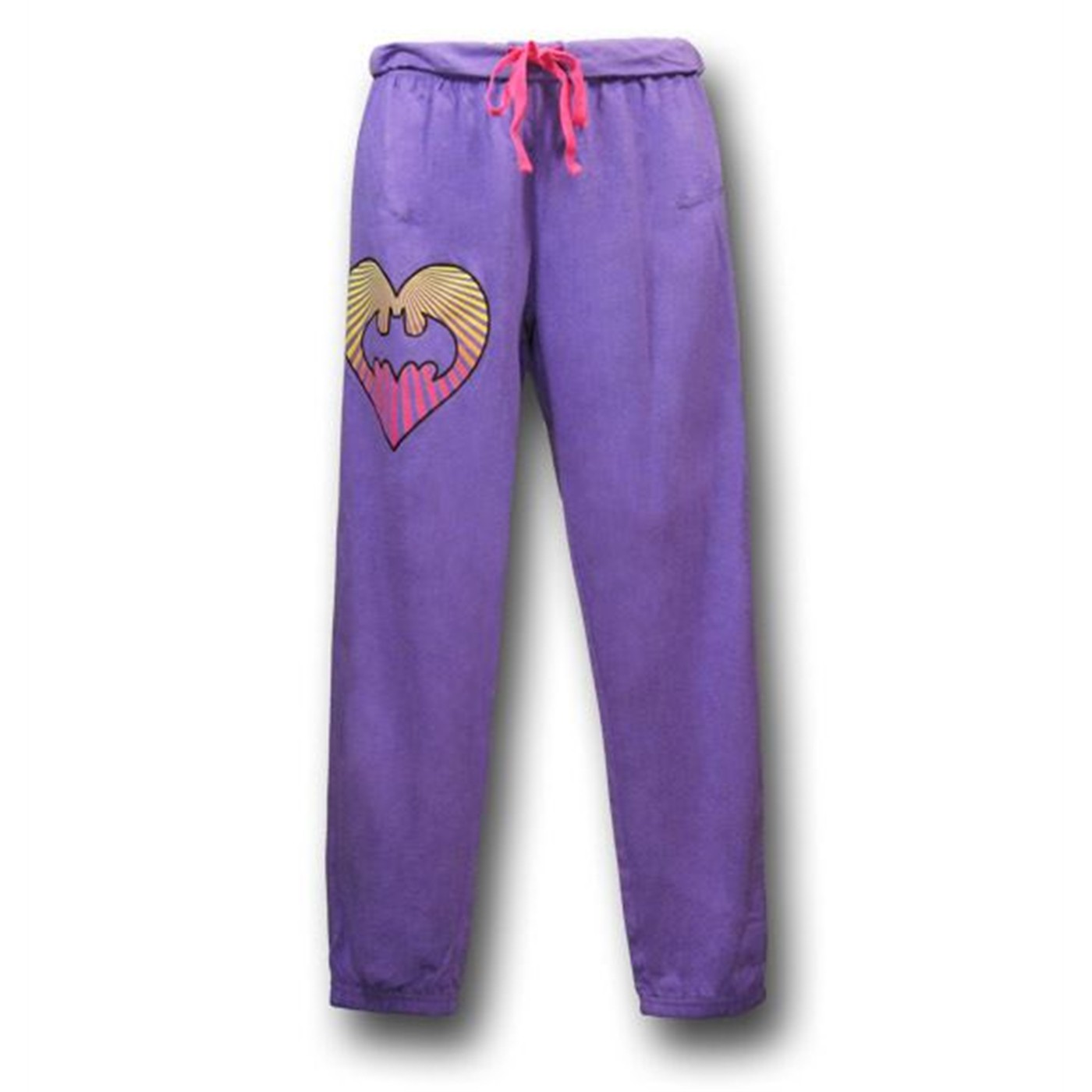 Batgirl Heart Women's Drawstring Crop Pants