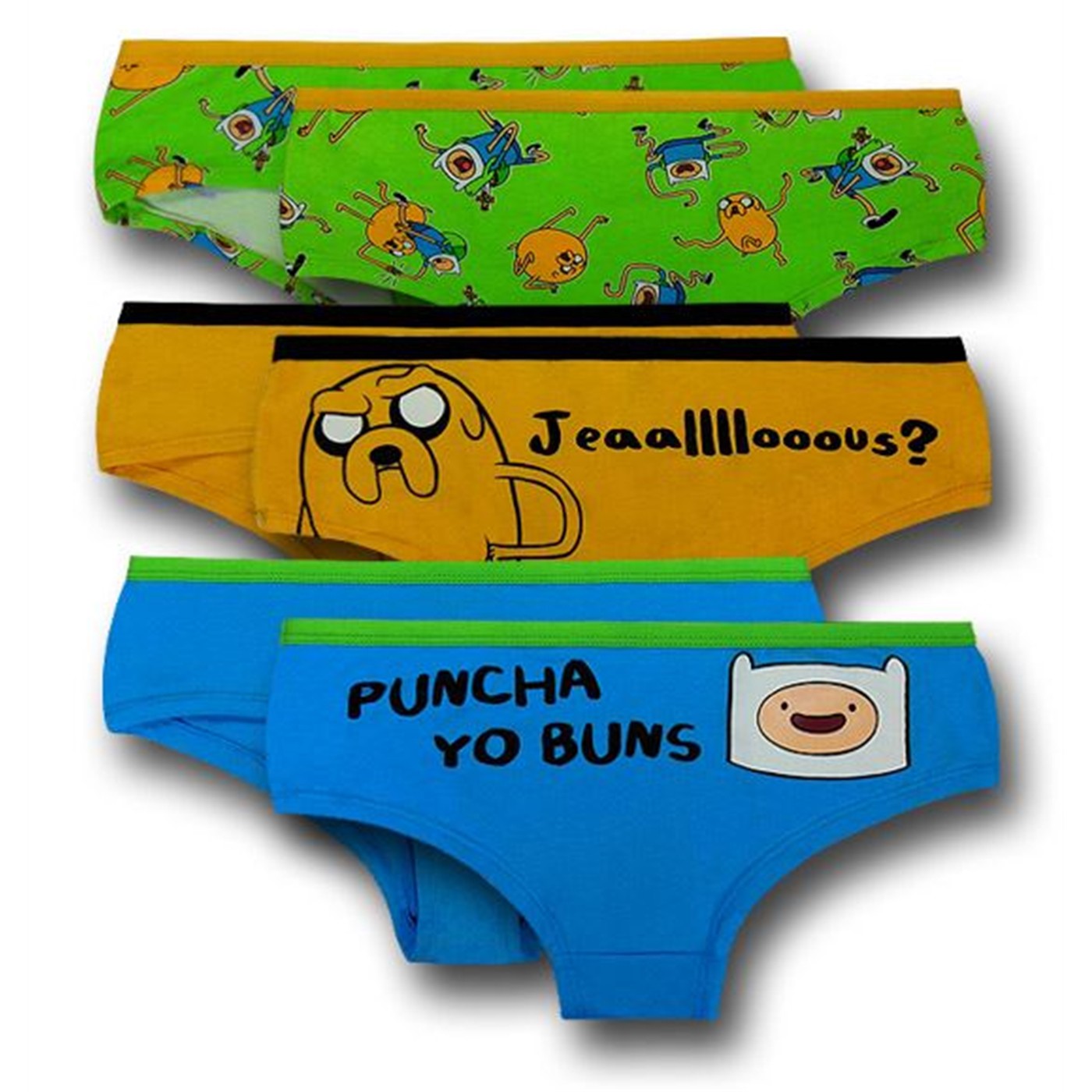 CARTOON NETWORK Adventure Time FINN & JAKE Ladies 2 Panty Underwear 2 PANTY
