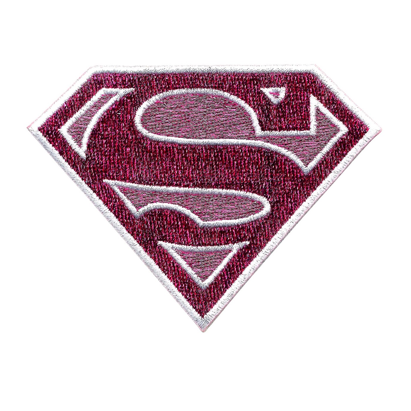 Supergirl Pink Glitter Symbol Patch