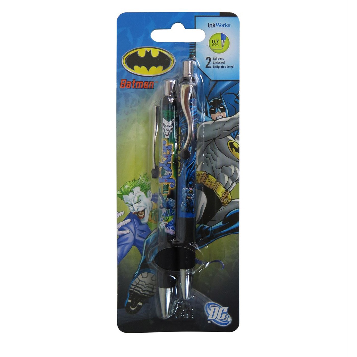 Batman and Joker Gel Pen 2-Pack