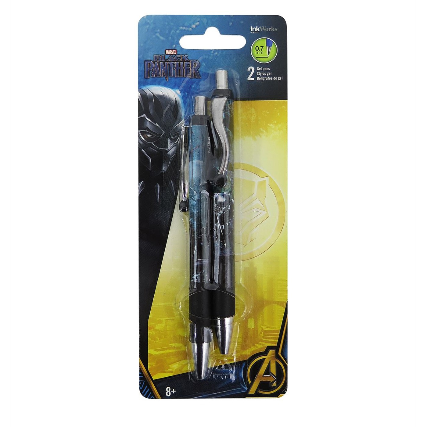 Black Panther Movie Gel Pen 2-Pack