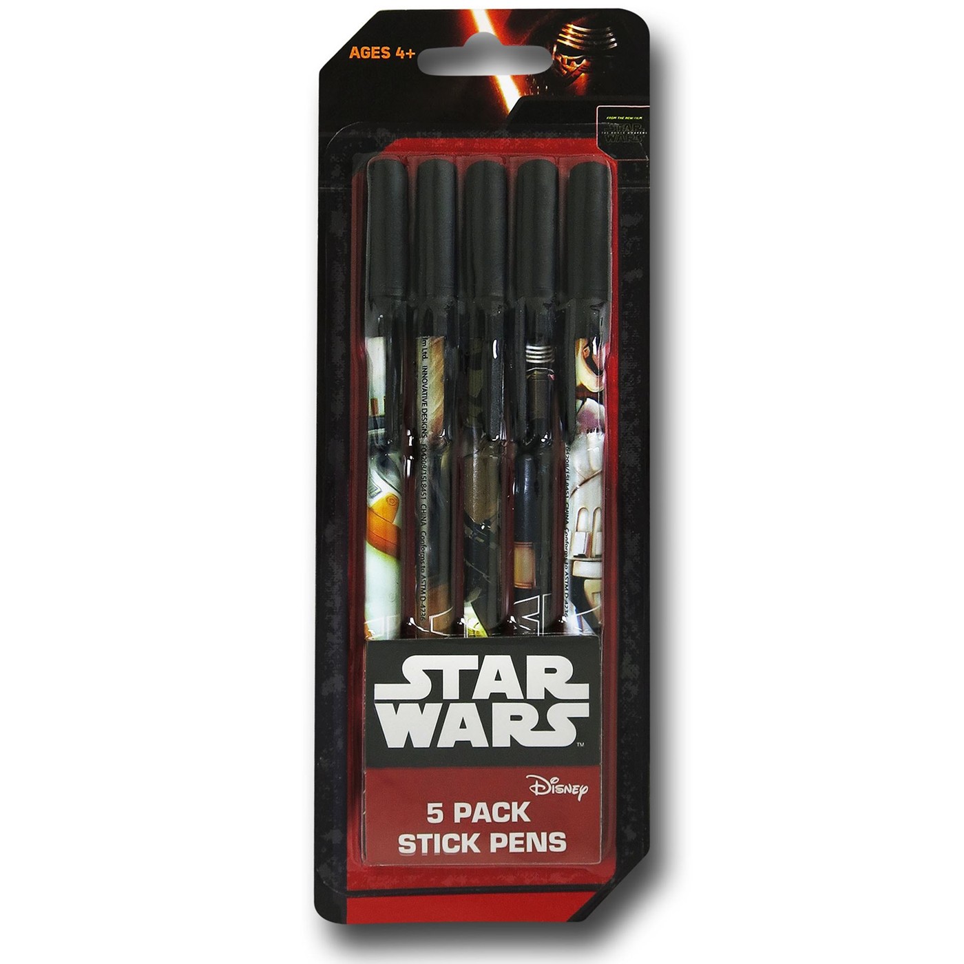 Star Wars Force Awakens 5-Pack Pen Set