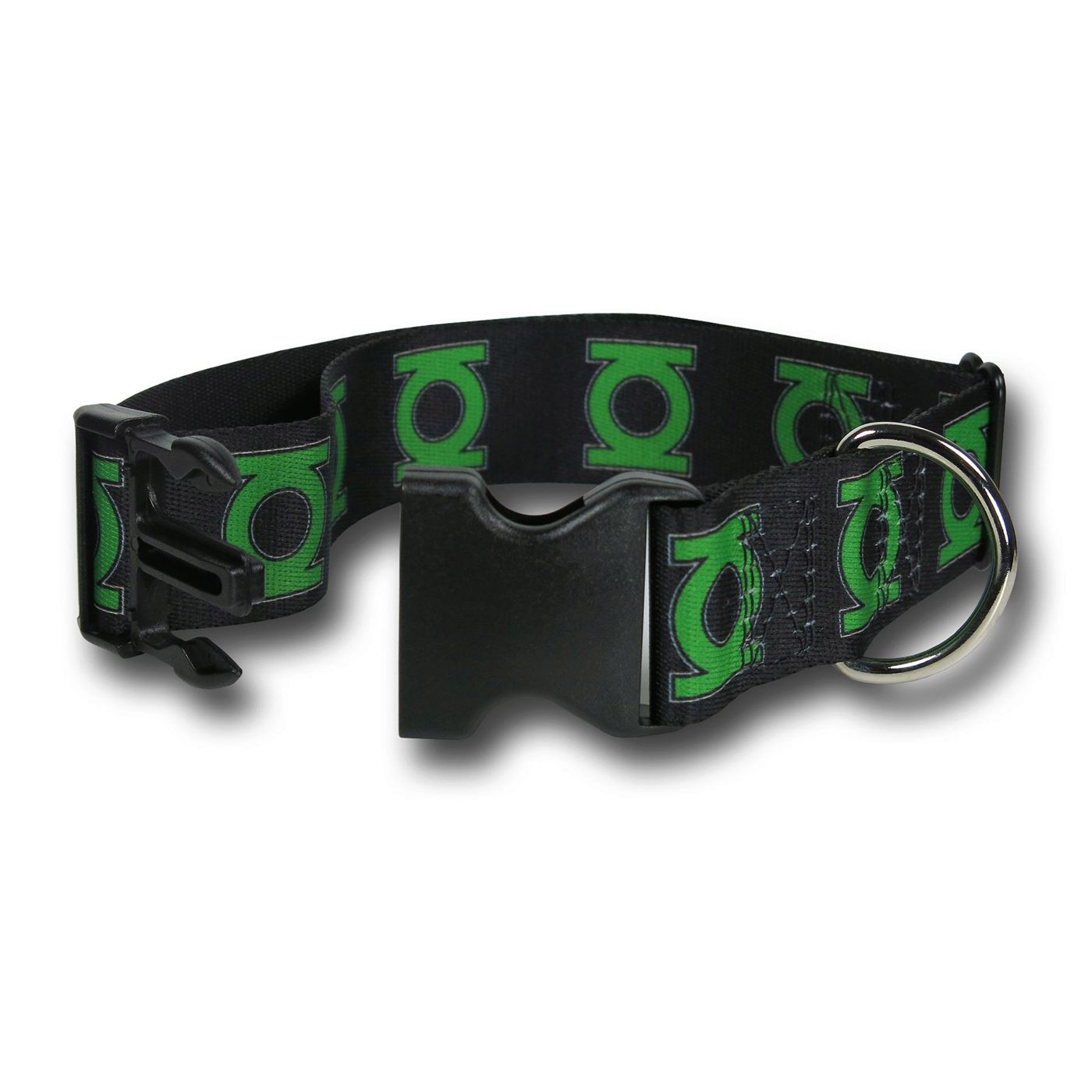 Green Lantern Symbol Plastic Clasp Dog Collar