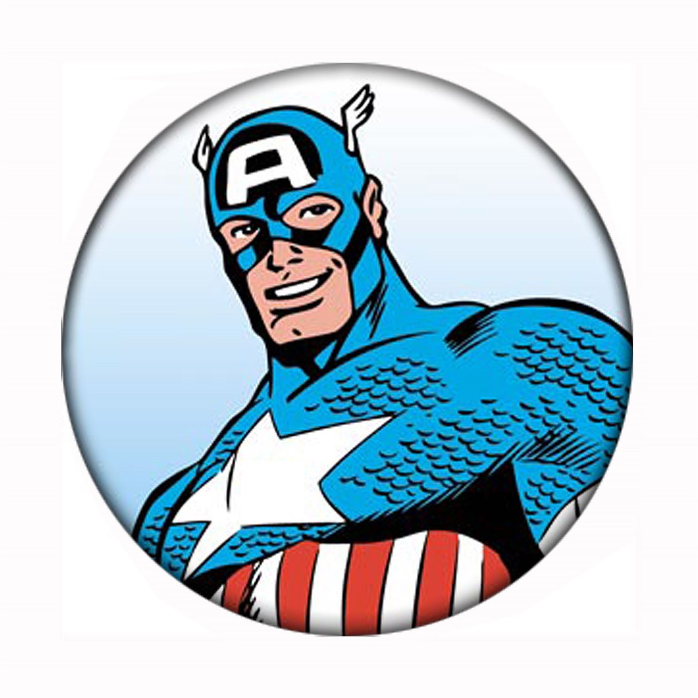 Captain America Close Up Mega Button