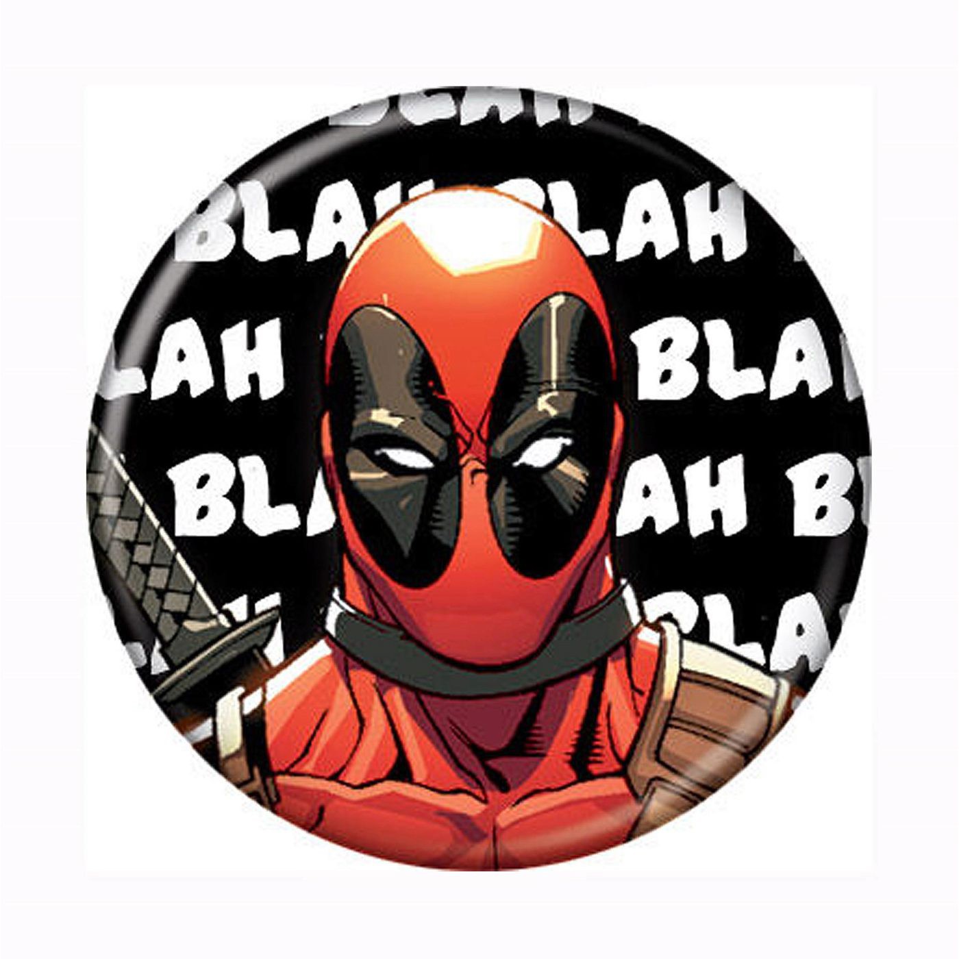 Deadpool Blah Blah Blah Button