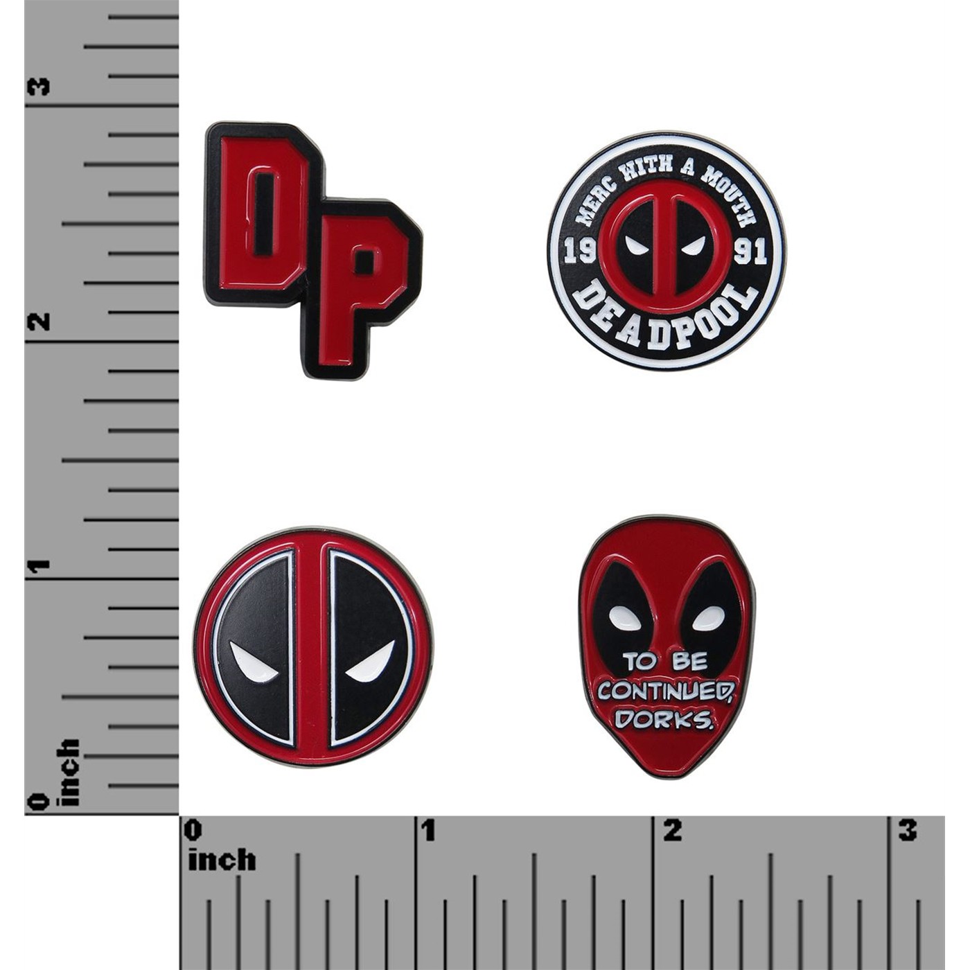 Deadpool Lapel Pin Set of 4