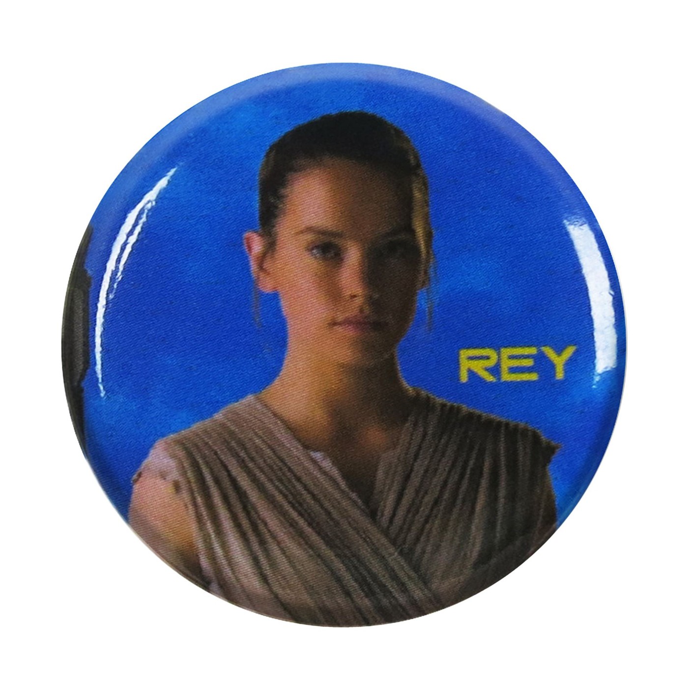 Star Wars Force Awakens Rey Blue Button