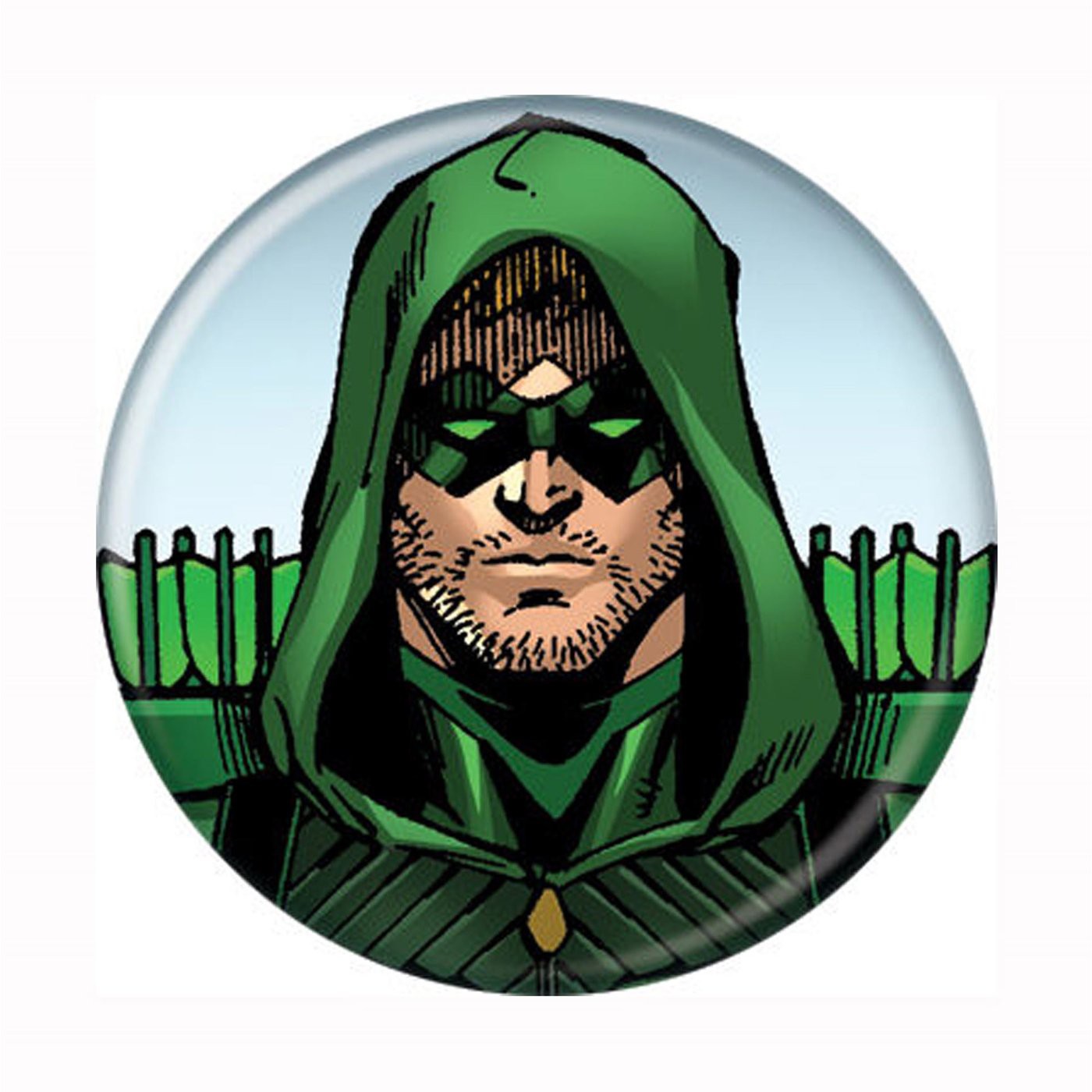 Green Arrow Headshot New 52 Button