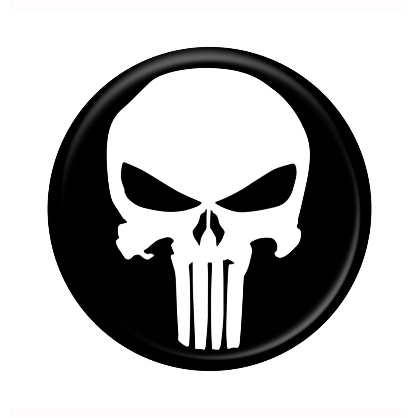 Punisher Movie Skull Button