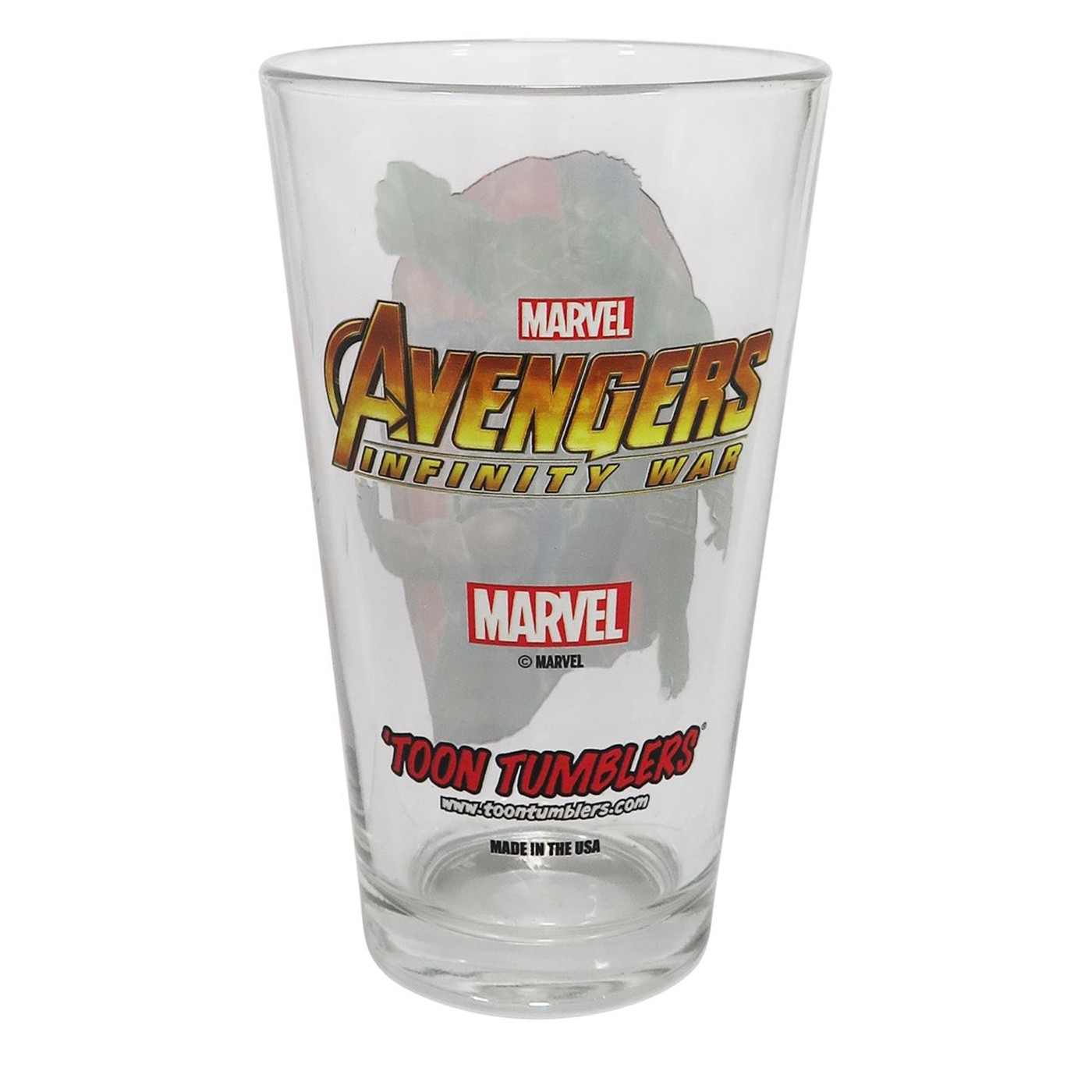 Avengers Infinity War Reality Pint Glass