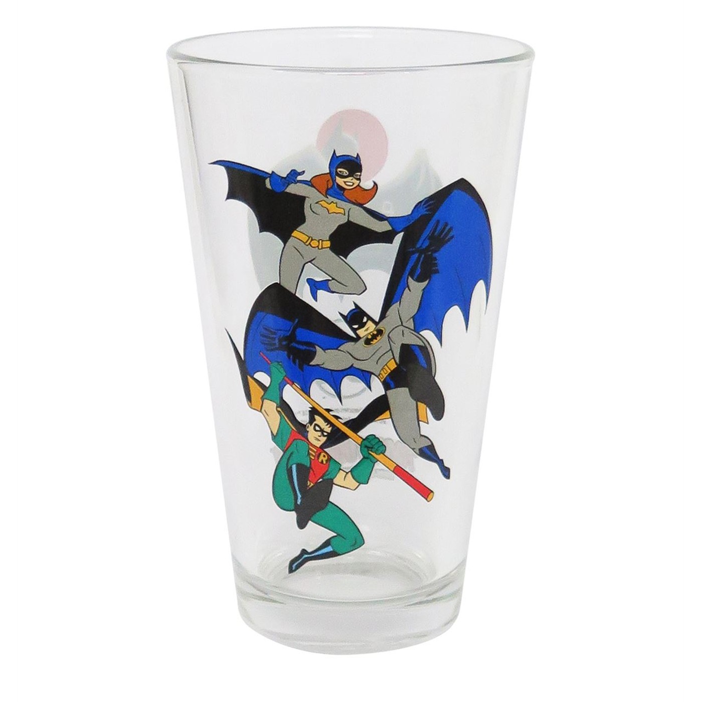 Batman Animated Bat-Family Pint Glass