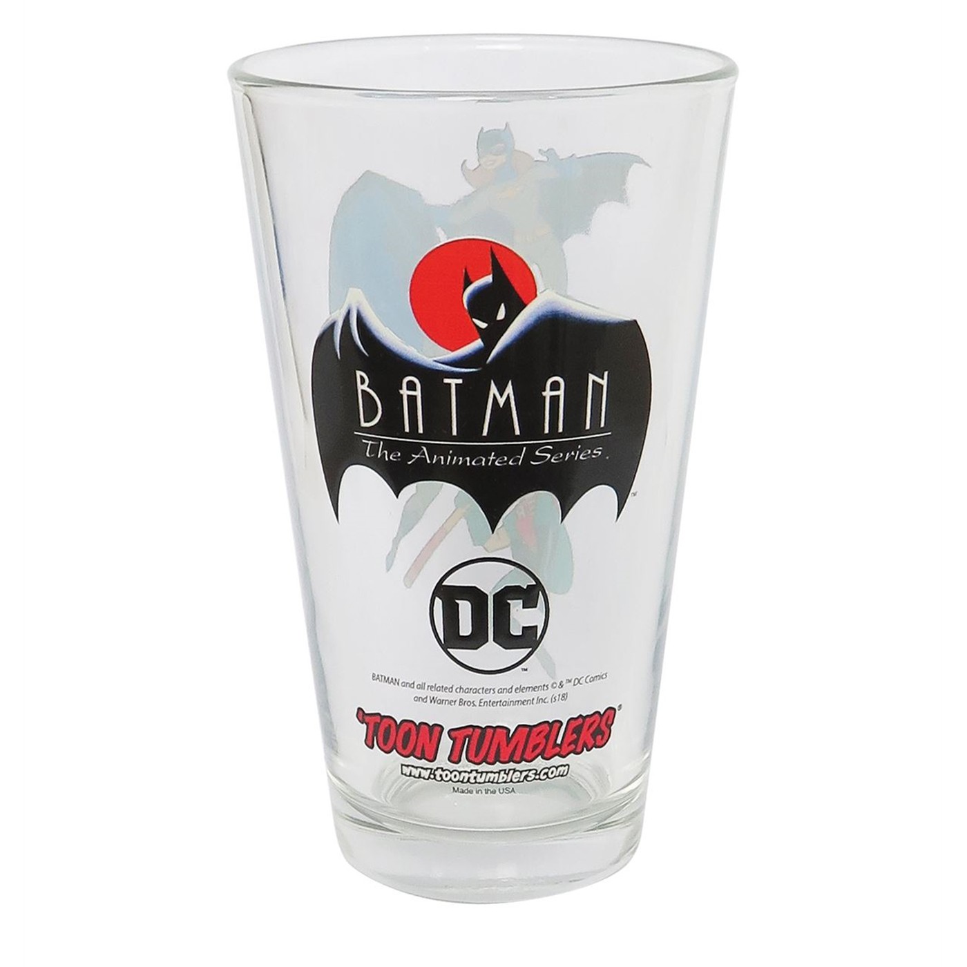 Batman Animated Bat-Family Pint Glass