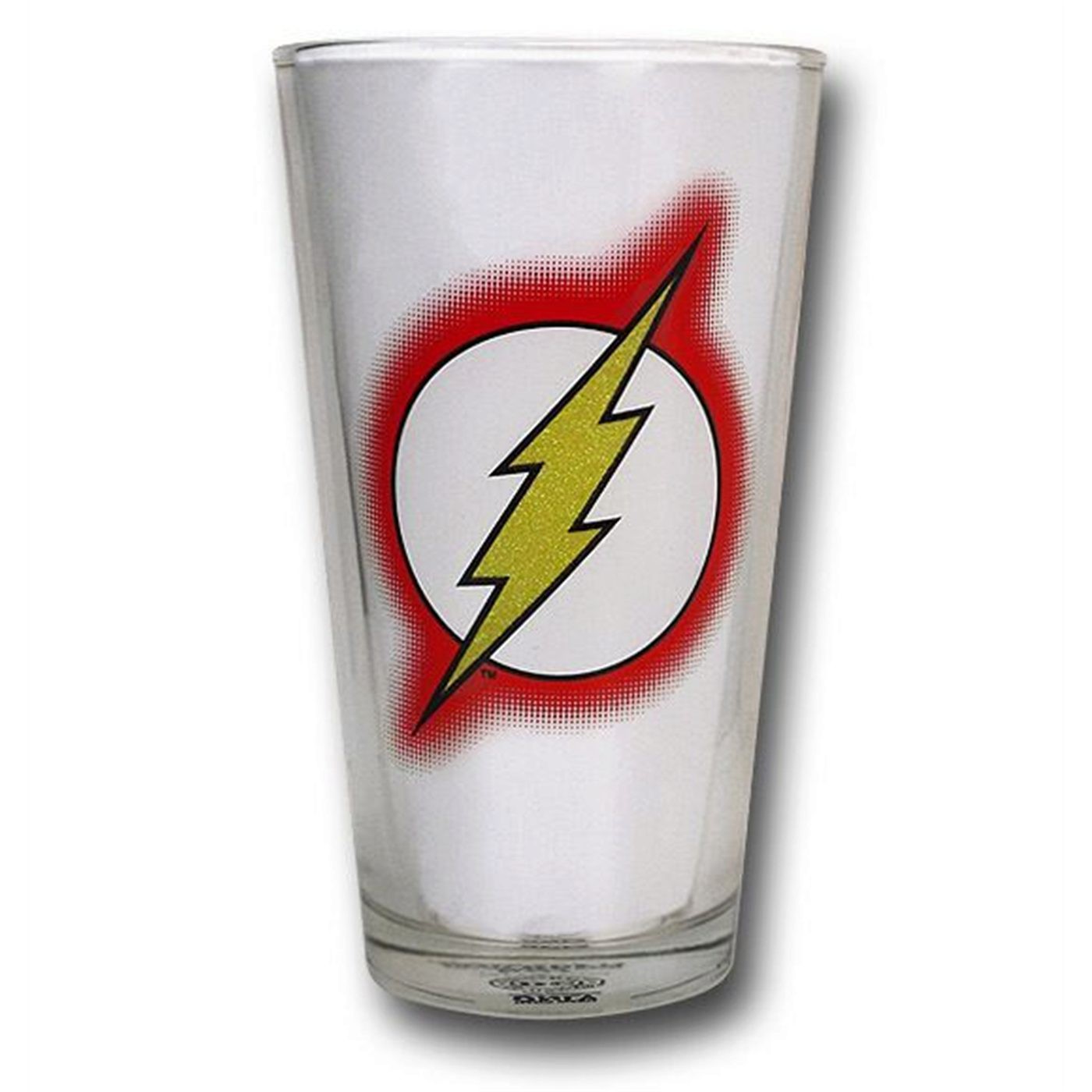 Flash Glitter Symbol Pint Glass
