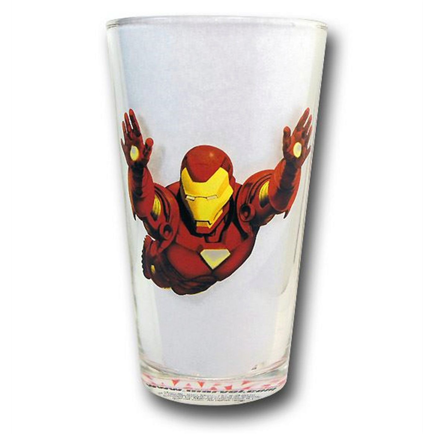 Iron Man Modern Action Pint Glass Set of 4