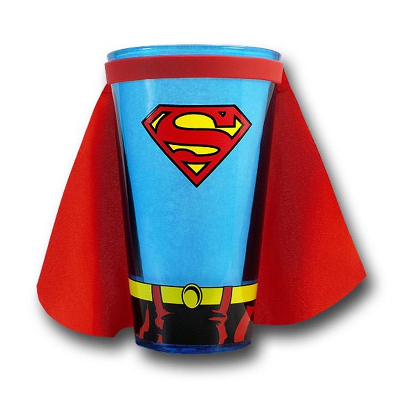 Superman Costume and Cape Pint Glass