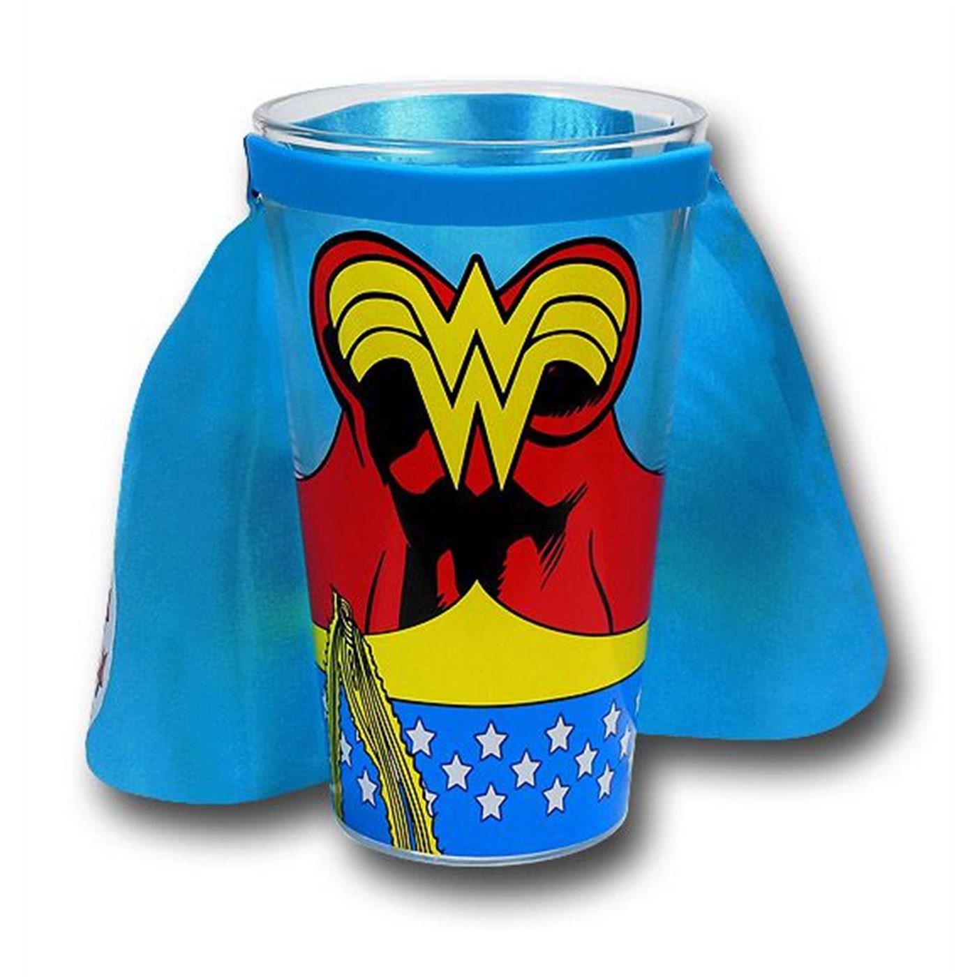 Wonder Woman Costume Glass Pint w/Cape