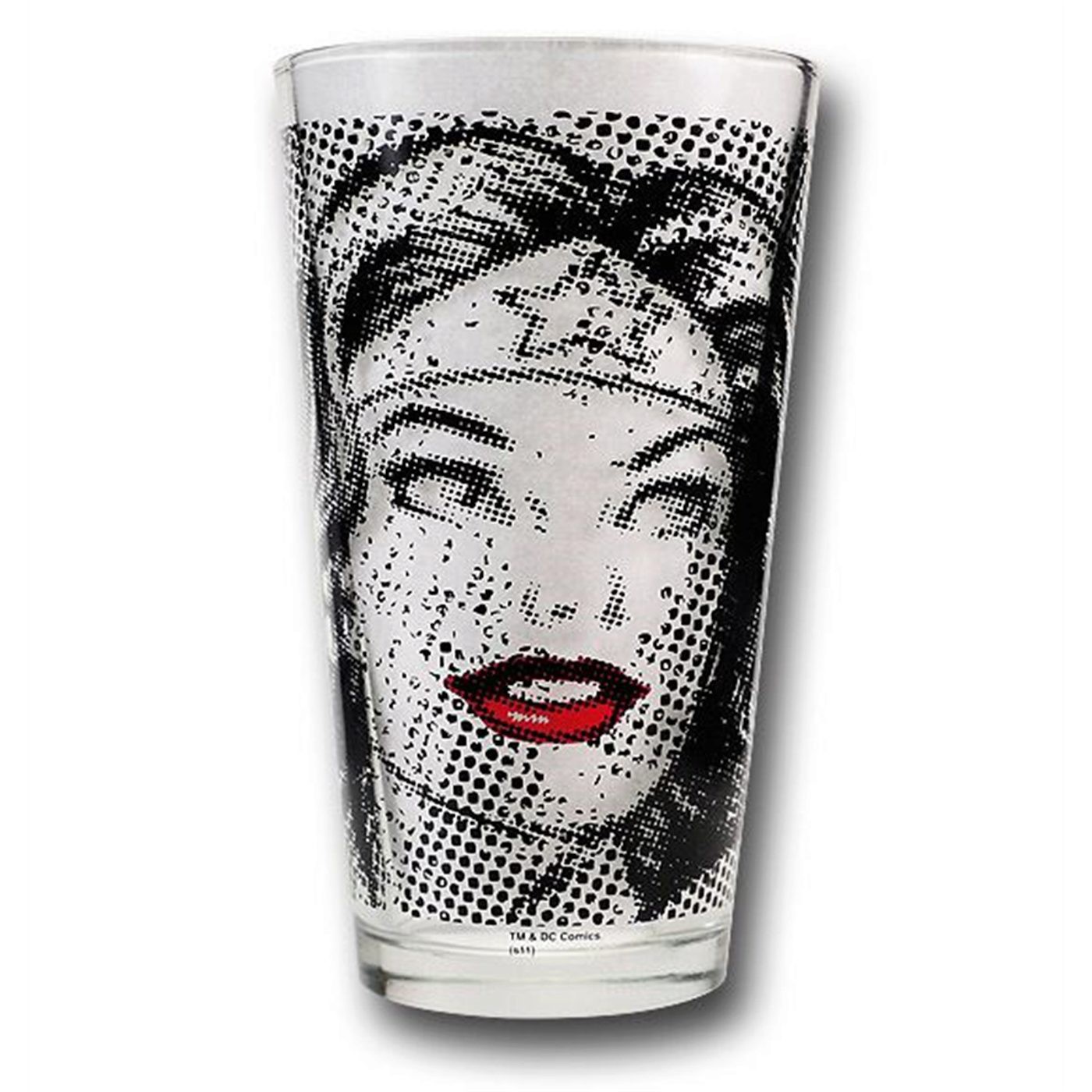 Wonder Woman Dot Tone Glass Pint