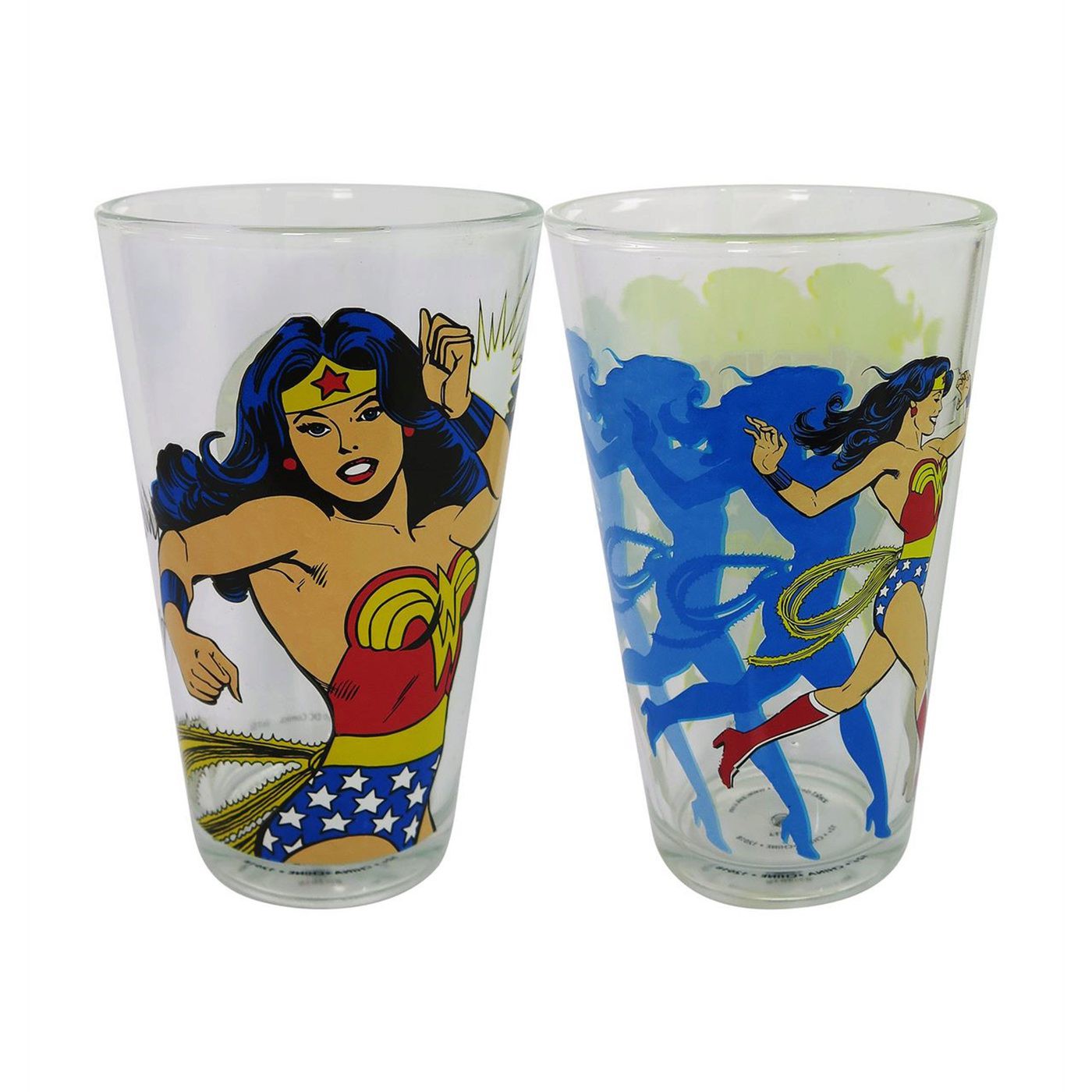 Wonder Woman Retro 2-Piece Pint Glass Set