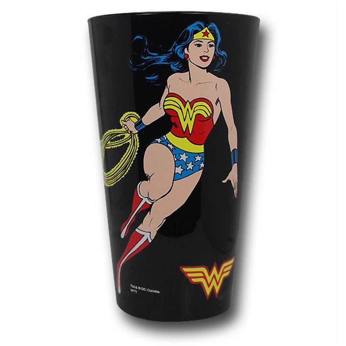 Wonder Woman Black Set of 4 Pint Glasses