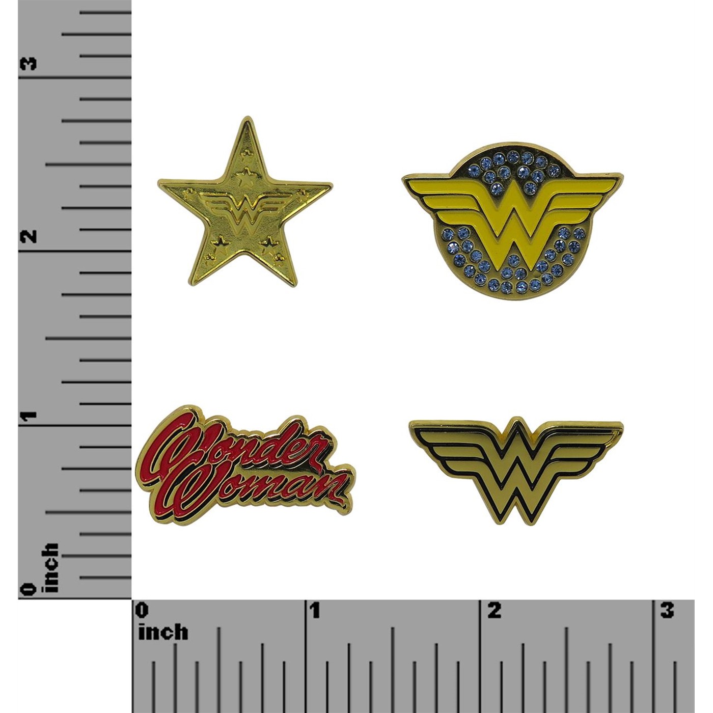 Wonder Woman Lapel Pin Set of 4
