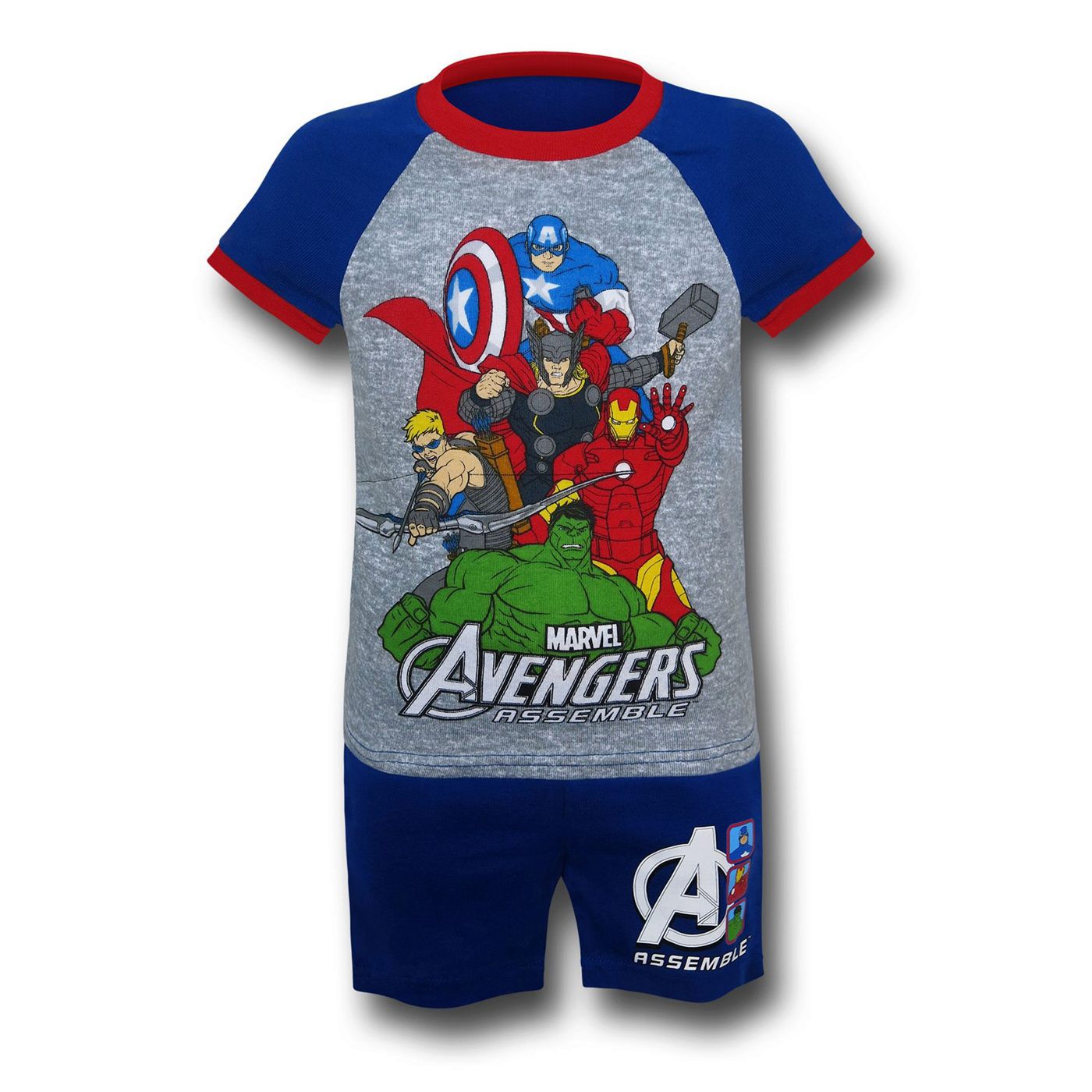 Avengers Kids Shorts and Shirt PJ Sleep Set