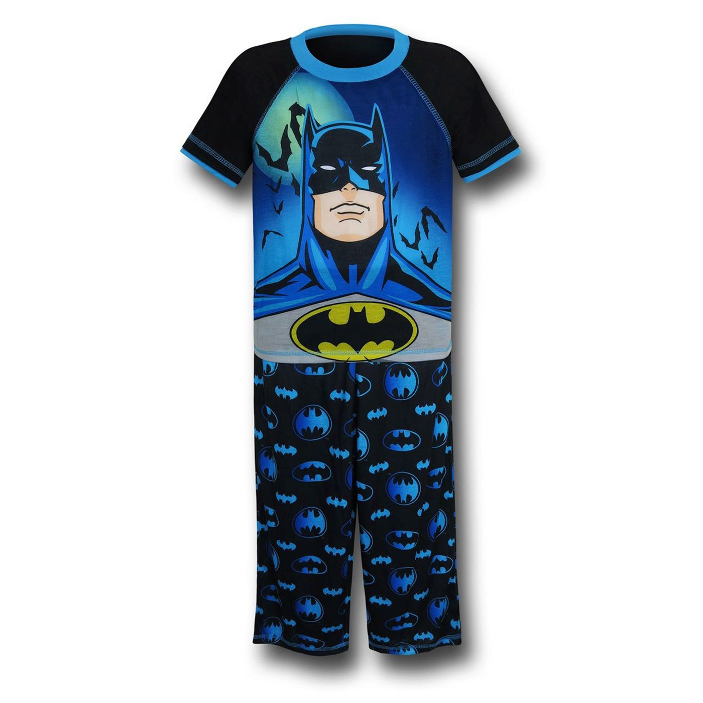 Batman Kids Bat and Blue Pajama Set