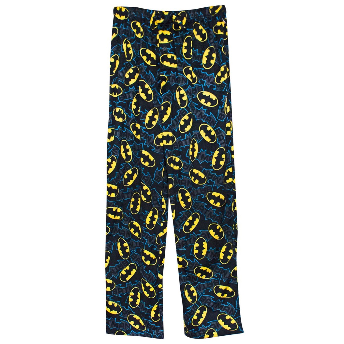 Batman Logo Tech Men's Fleece Plush Pajama Pants