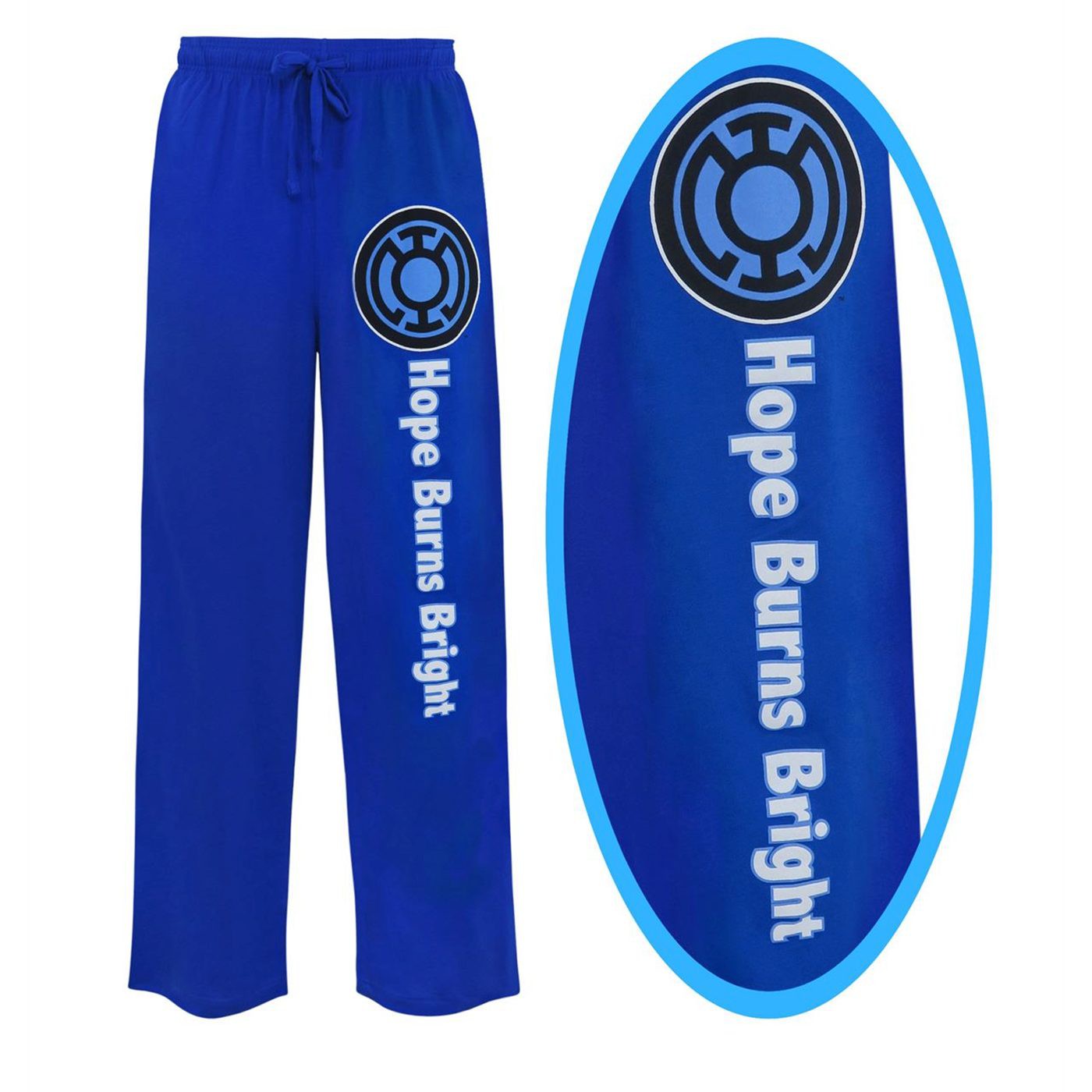 Blue Lantern Hope Burns Bright Unisex Pajama Pants