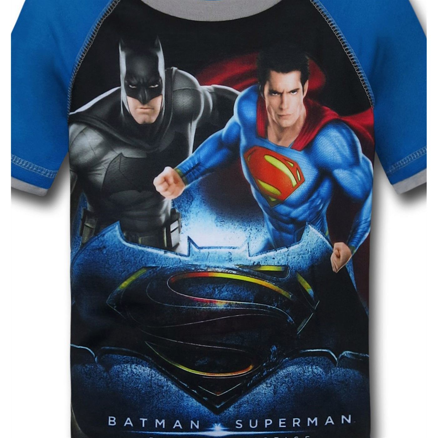 Batman Vs Superman Kids Black Pajama Set