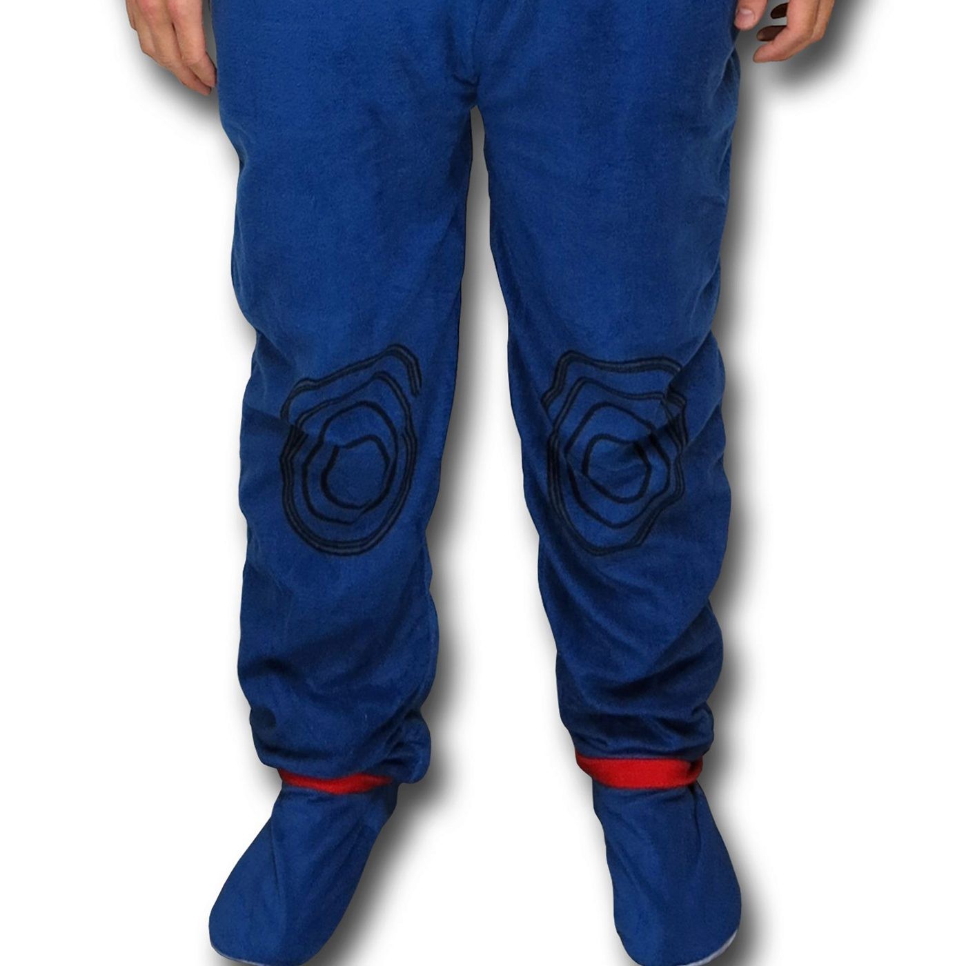 Captain America Fleece Costume Union Suit Pajamas
