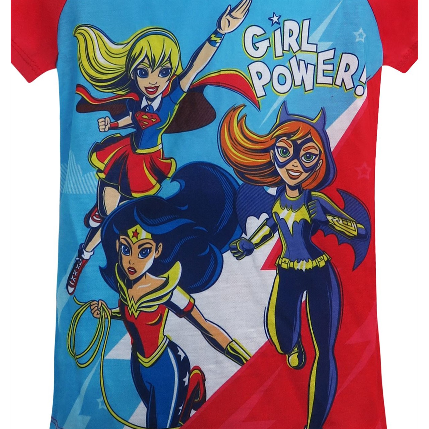 DC Superhero Girls Girl Power Juvenile Top & Short Set