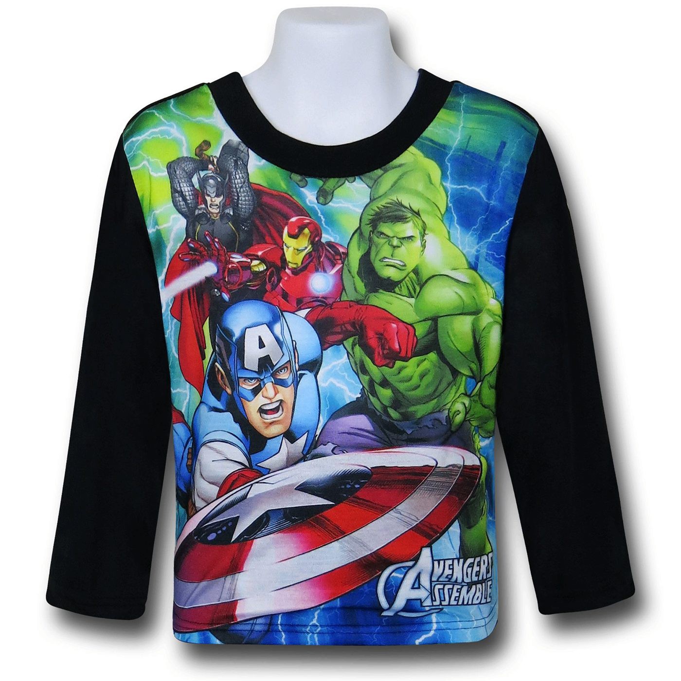 Avengers Shield Throw 2-Piece Kids Pajama Set