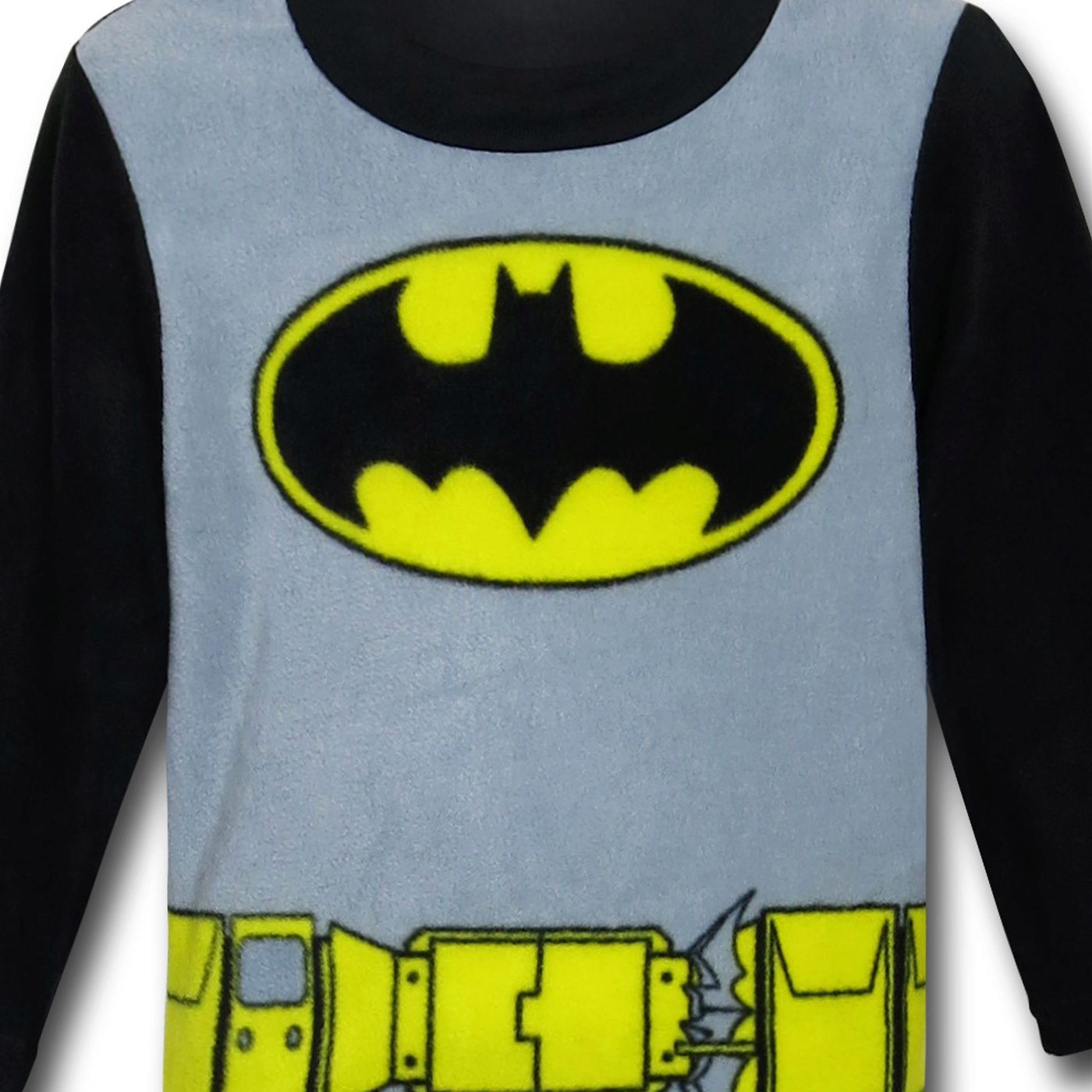 Batman Belted Costume & Symbols 2-Piece Kids Pajama Set