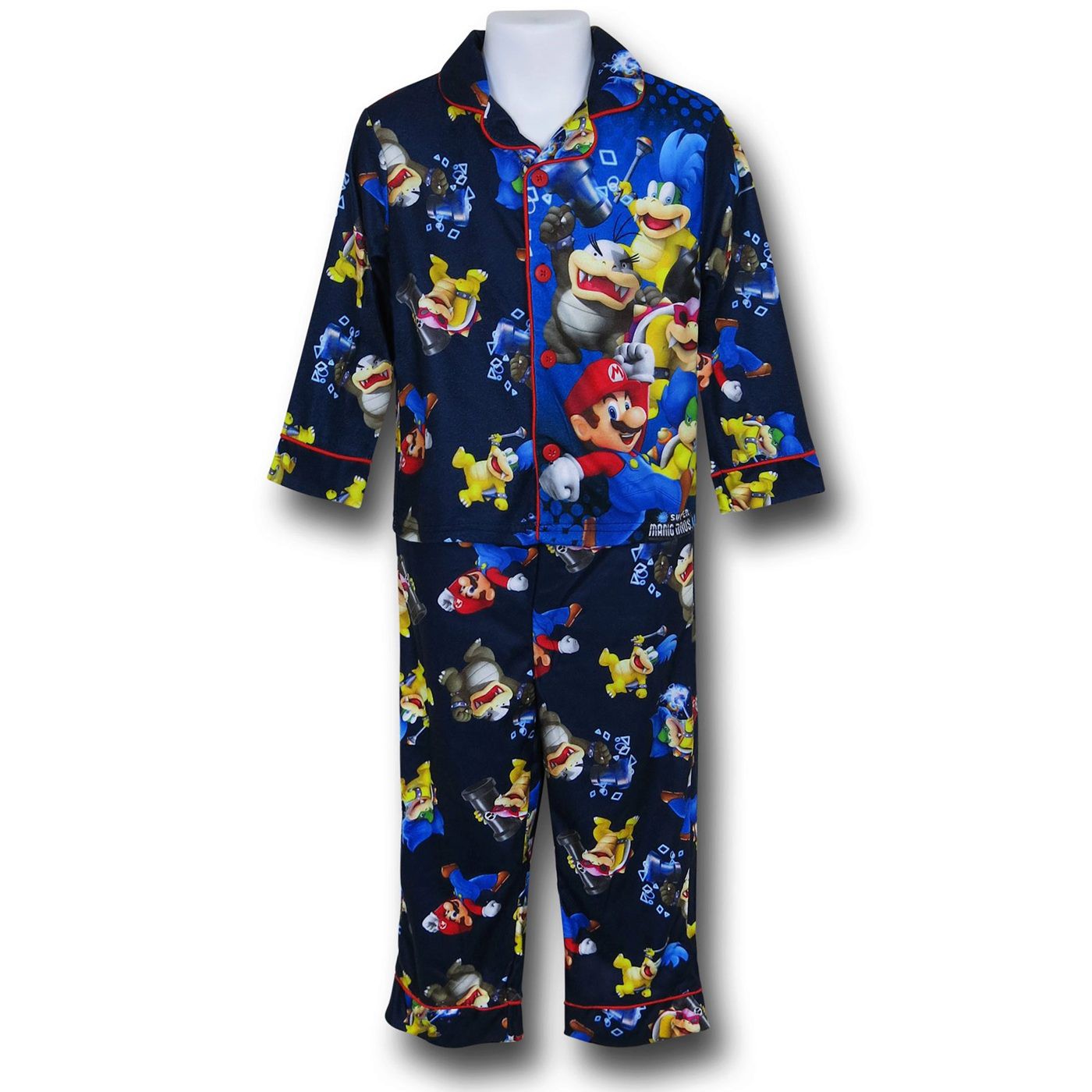 Nintendo Mario Jersey Coat Kids Pajama Set
