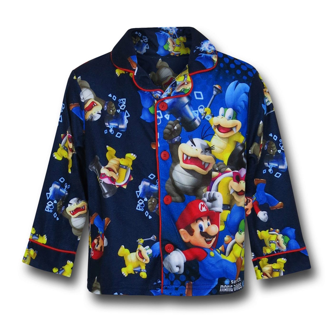 Nintendo Mario Jersey Coat Kids Pajama Set