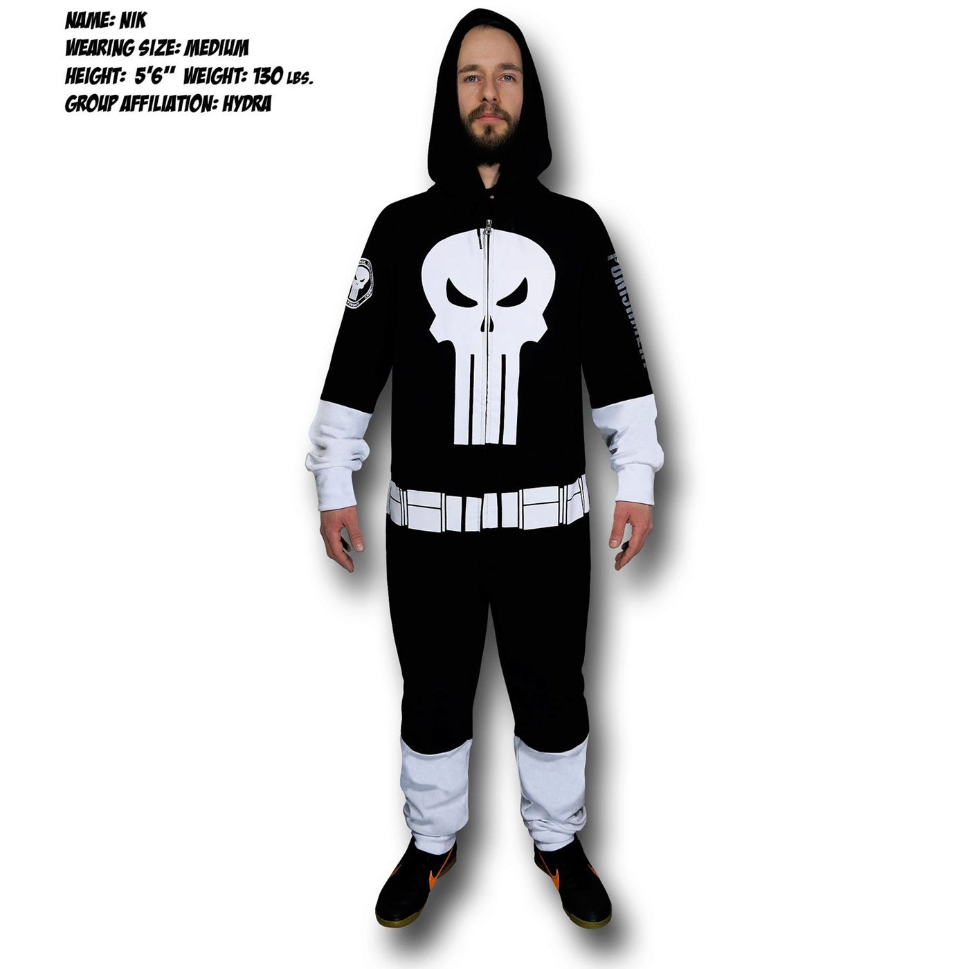 Punisher Costume Union Suit