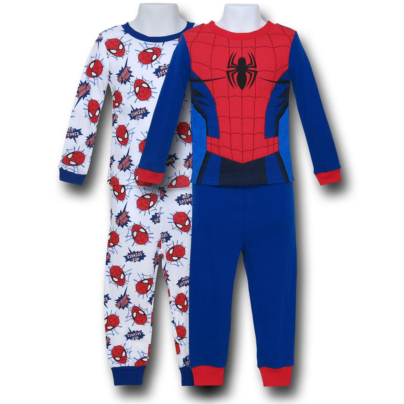 Spiderman Royal Blue Costume 2pk Kids Pajama Sets
