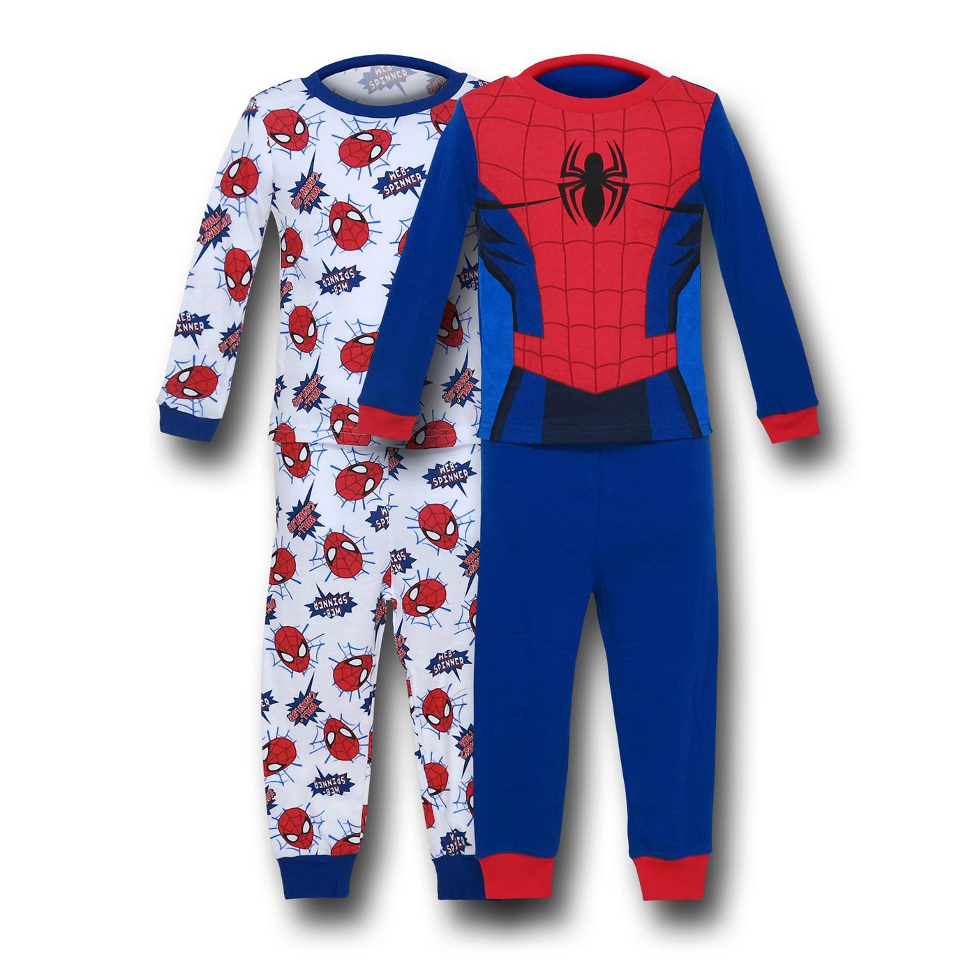 Spiderman Royal Blue Costume 2pk Kids Pajama Sets