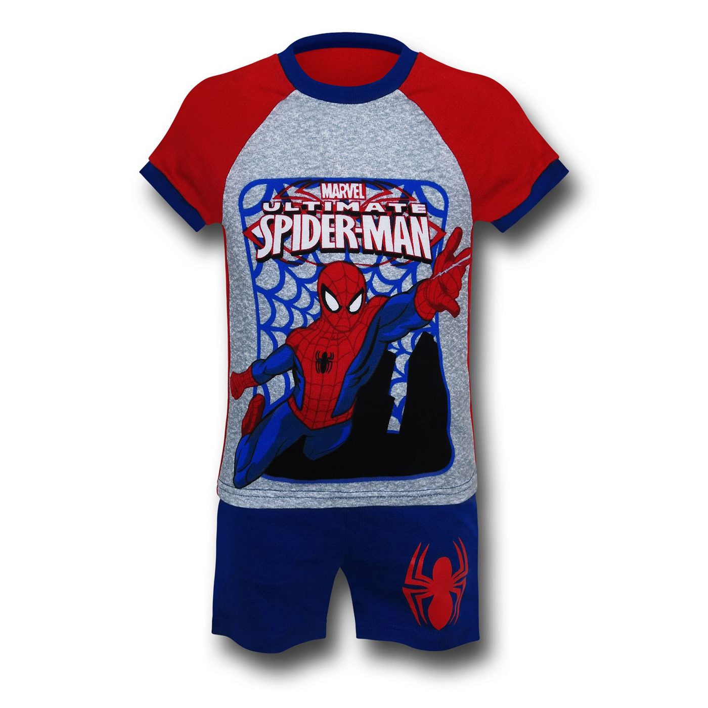 Spiderman Kids Shorts and Shirt PJ Set