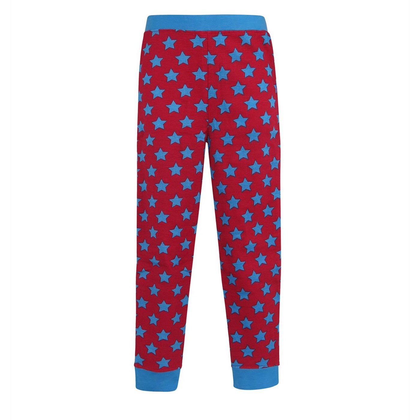 Supergirl Retro Girl's Thermal Pajama Set