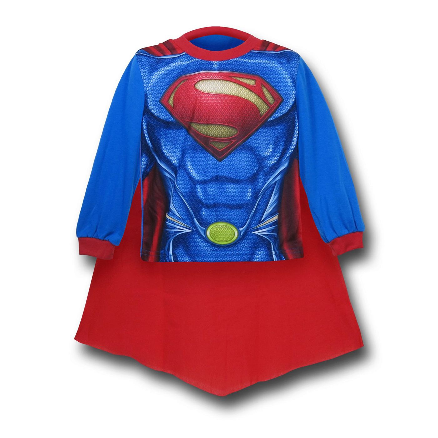 Superman Man Of Steel Muscle Costume Kids Pajamas