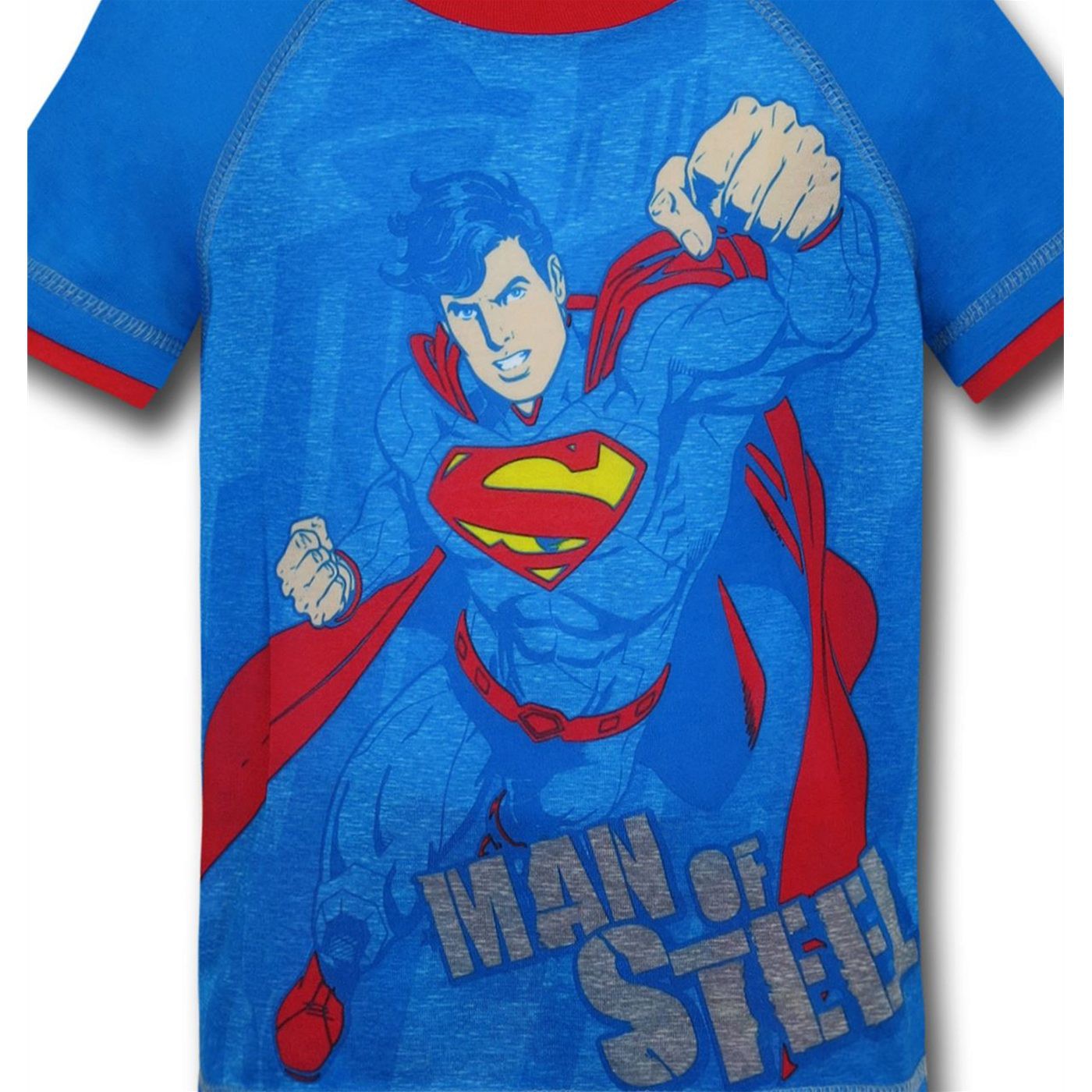 Superman Kids Symbols and Shorts Pajama Set