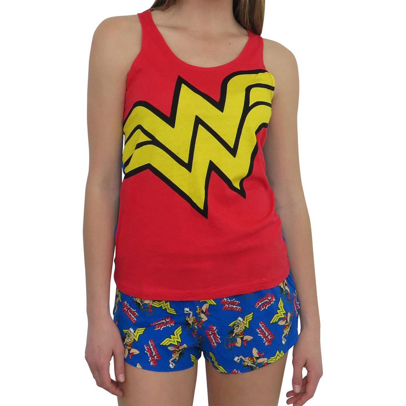 Wonder Woman Symbol Women's Sleep Tank & Shorts Set