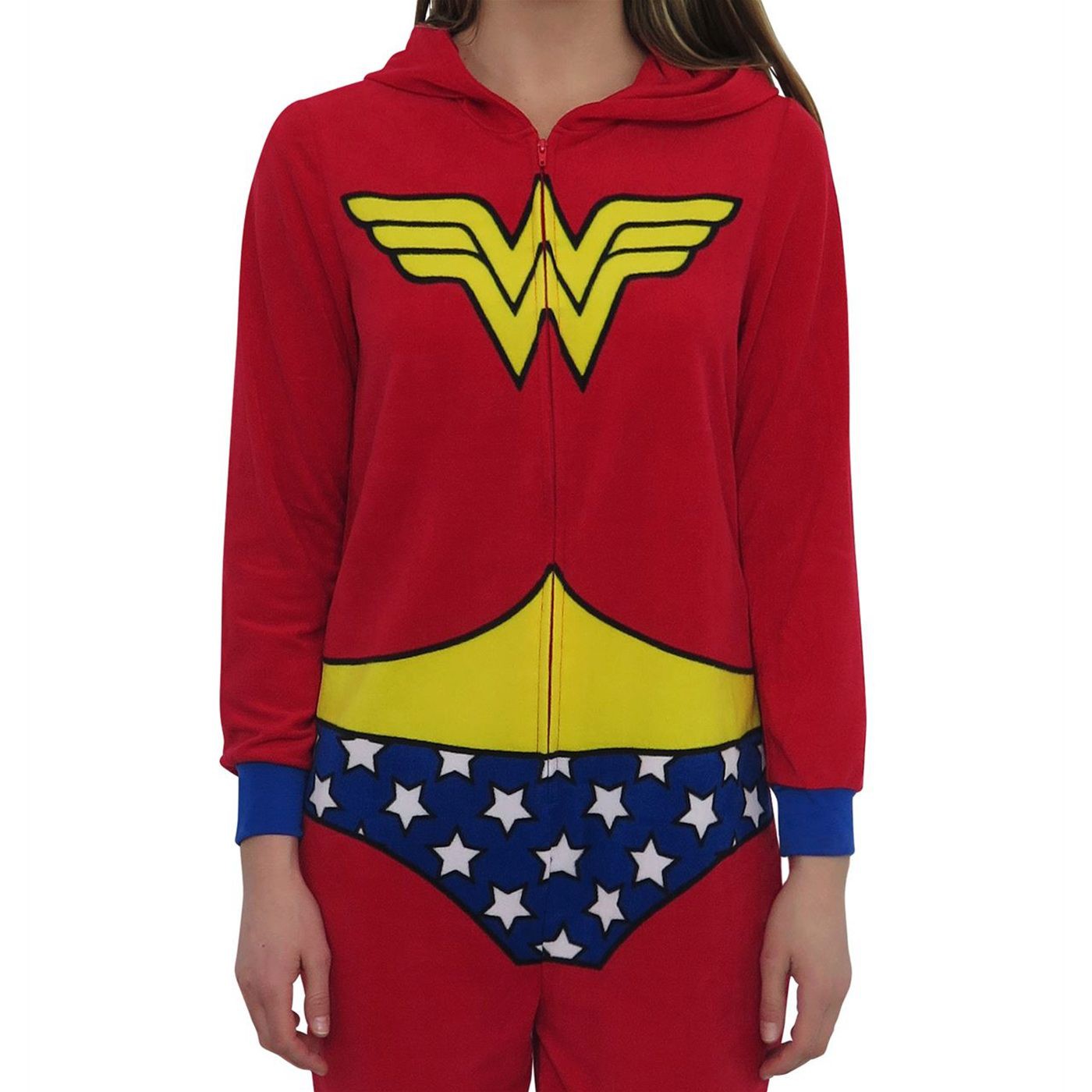 Wonder Woman Caped Costume Women's Union Suit
