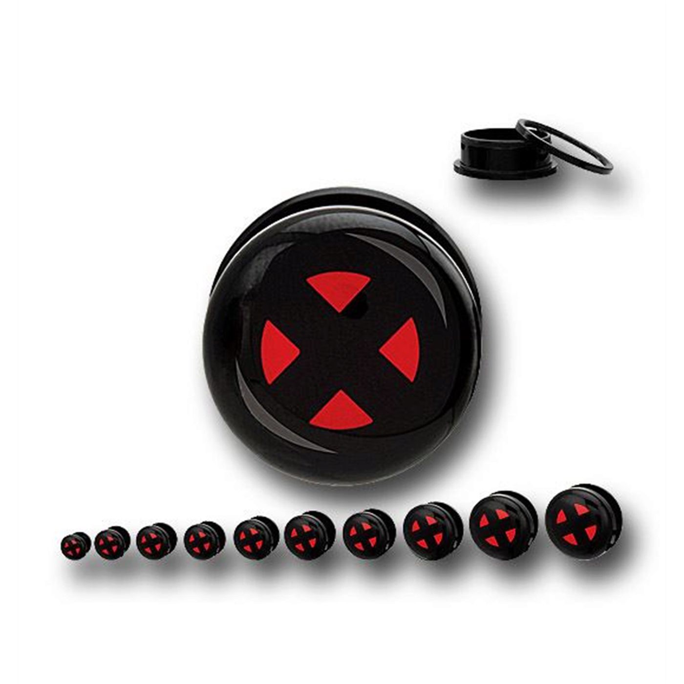 X-Men Symbol Acrylic Screw Fit Plugs