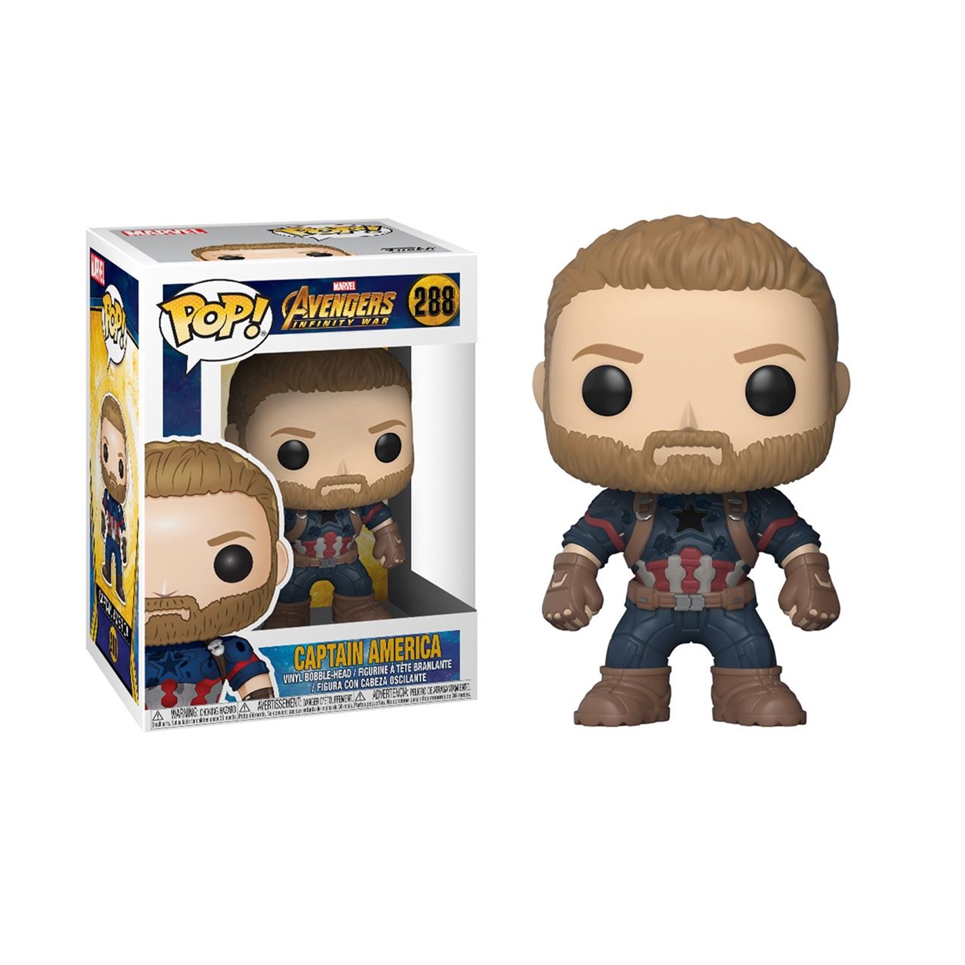 bearded captain america funko pop