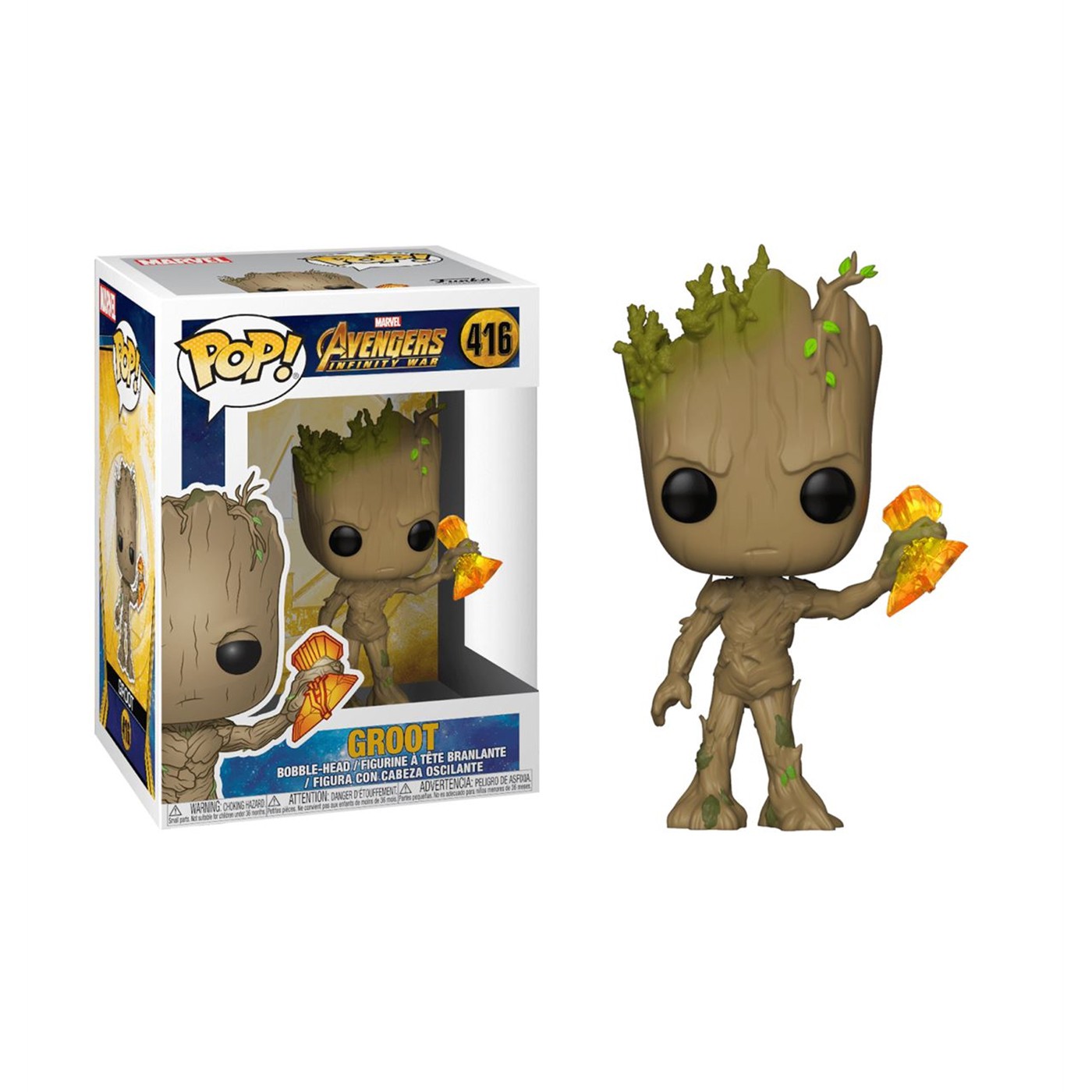 Avengers Infinity War Groot with Stormbreaker Funko Pop Bobble Head