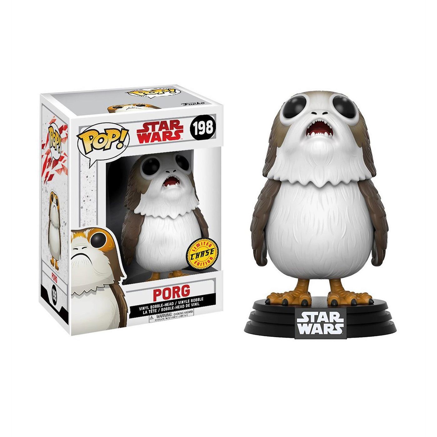 Star Wars Last Jedi Porg Funko Chase Pop Bobble Head