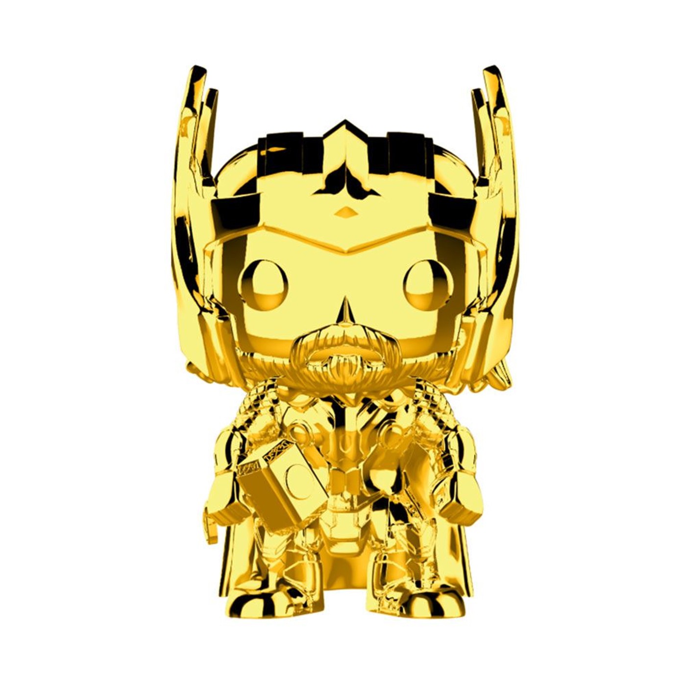 Marvel Studios 10th Anniv Thor Funko Gold Chrome Pop Bobble Head