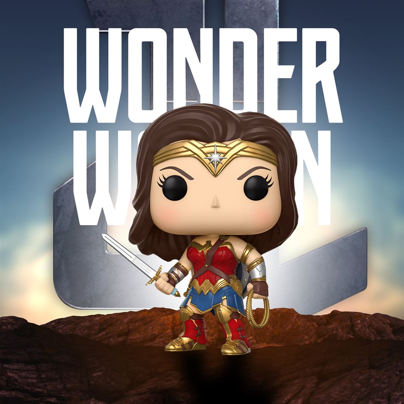 wonder woman funko pop justice league